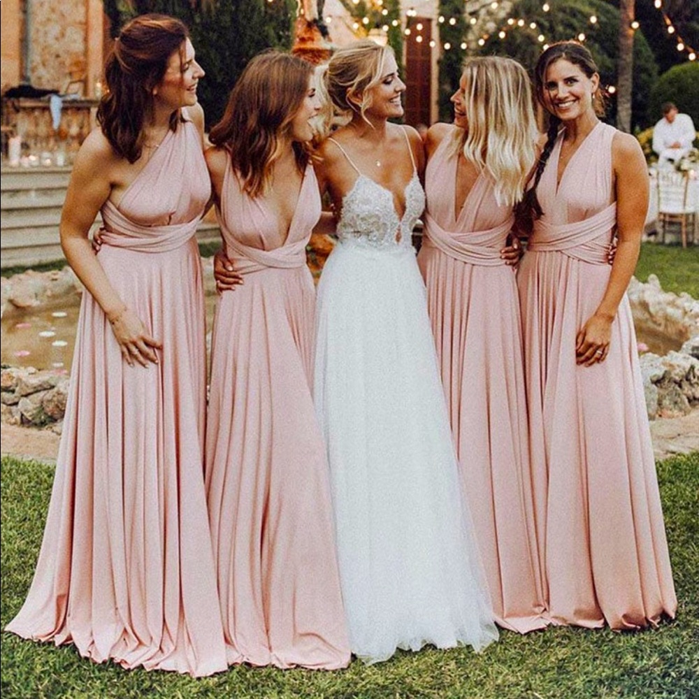 OS two birds bridesmaid dress